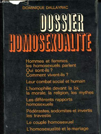 Dossier homosexualit