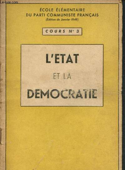 Cours n3 : L'Etat et la dmocratie