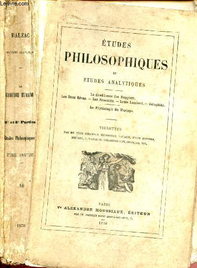 La comédie humaine volume XIV — Études philosophiques