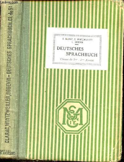 Zweiter Jahrgang : Deutsches Sprachbuch
