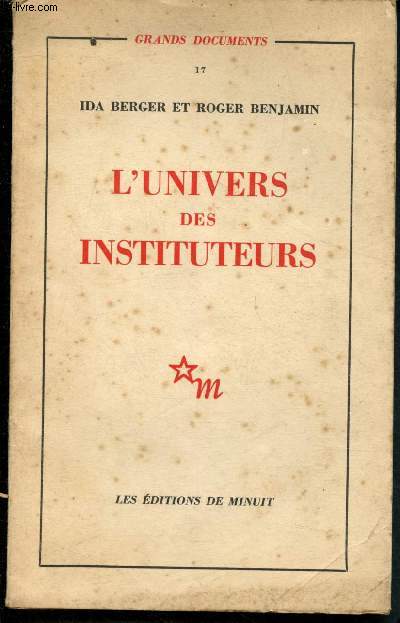 L'univers des instituteurs