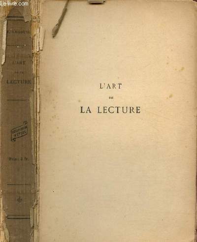 L'art de la lecture  l'usage de l'enseignement secondaire