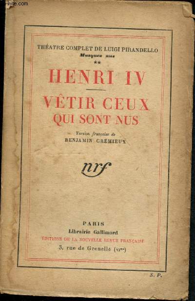 Henri IV - Vtir ceux qui sont nus