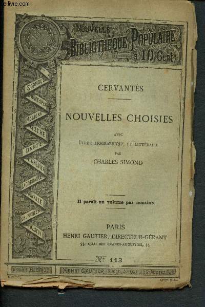 Nouvelle bibliothque populaire n113 : Nouvelles choisies avec Etude biographique et littraire par Charles Simond