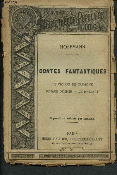 Nouvelle bibliothque populaire n2 : contes fantastiques : le violon de Crmone, Ignace Denner, Le Majorat