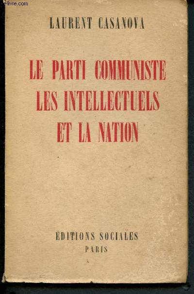 Le parti communiste, les intellectuels et la nation