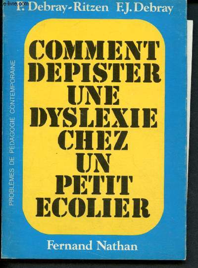 Comment dpister une dyslexie chez un petit colier