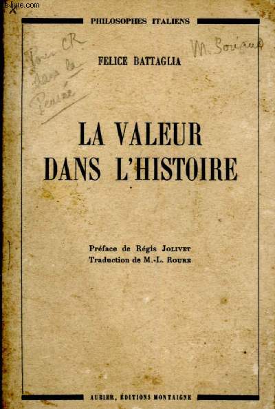 La valeur dans l'histoire