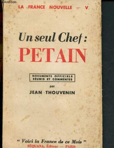 Un seul Chef : Ptain