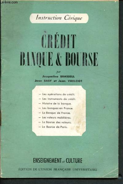 Crédit banque & bourse