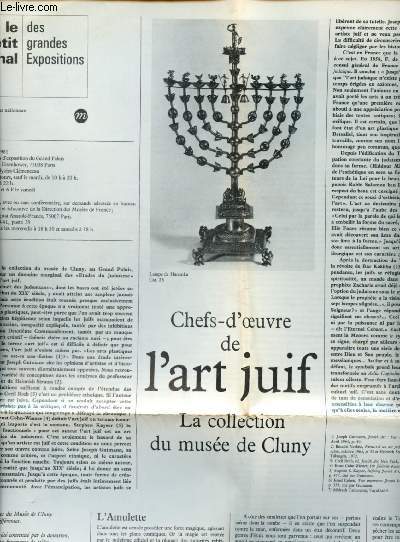 Le petit journal des grandes expositions n110 : Chefs-d'oeuvre de l'art juif, la collection du muse de Cluny