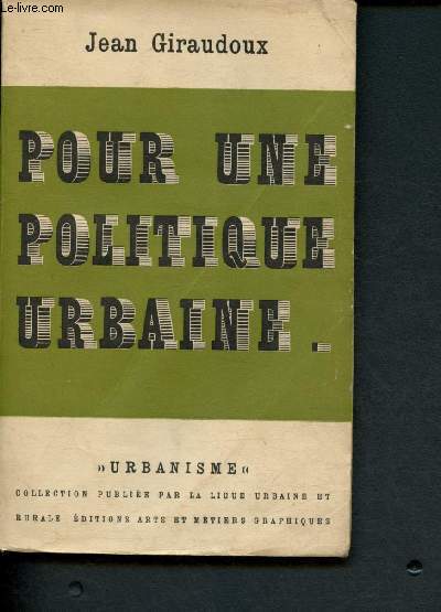 Pour une politique urbaine