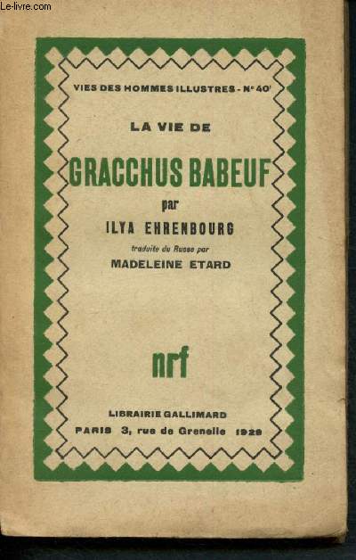 La vie de Gracchus Babeuf (Collection 