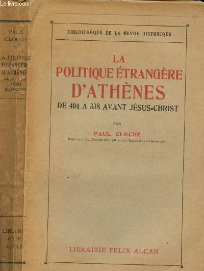 La politique trangre d'Athnes de 404  338 avant Jsus-Christ