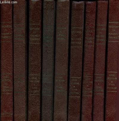 Oeuvres de Maurice Thorez - Livre deuxime - 9 Volumes : Tome premier, second, troiisme, quatrime, cinquime, sixime, septime, huitime et neuvime