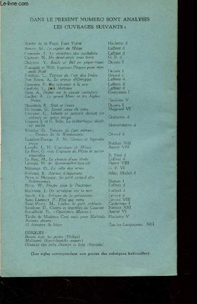 Littrature de jeunesse n176 - 18me anne - 1966 - t.5 : Guide de littrature de jeunesse - Domaine des ans : la nouvelle collection
