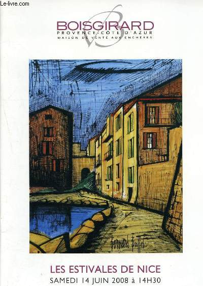 Catalogue de vente aux enchres - 14 Juin 2008 - les Estivales de Nice : lithographies, tableaux XIXe - XXe & contemporains