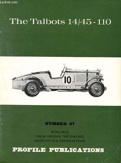 Profile Publications Number 27 : The Talbots 14/45-110
