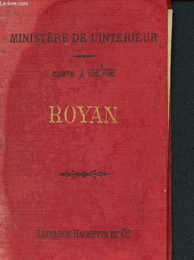Carte en couleurs - Feuille X-26 : Royan (Mise  jour en Mars 1903), Echelle de 1:100.000 (1 cm pour 1 kilomtre)
