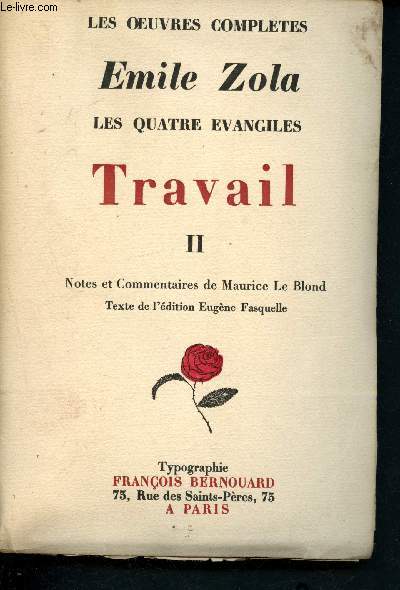 Travail - Tome II (Collection 