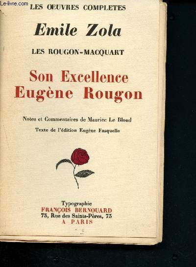 Son Excellence Eugne Rougon (Collection 