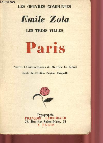 Les Trois villes : Paris (Collection