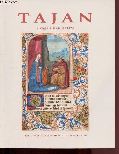 Catalogue de vente aux enchres - 24 spetembre 019 - Tajan - Paris : Livres et manuscrits
