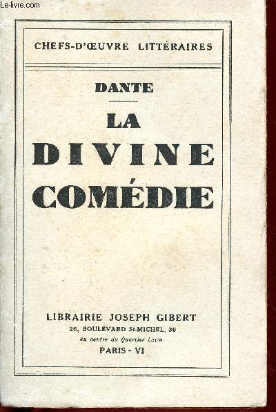 La divine comdie (Collection chefs-d'oeuvre littraires)