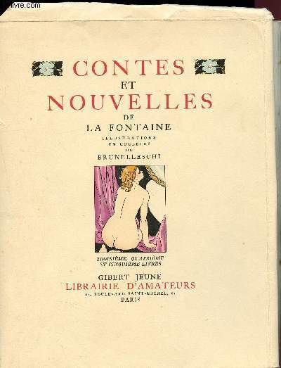 Contes et Nouvelles de La Fontaine - Troisime, quatrime et cinquime livres