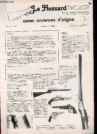 Le Hussard - 10 Mai 1983 - Catalogue - Armes anciennes d'origine
