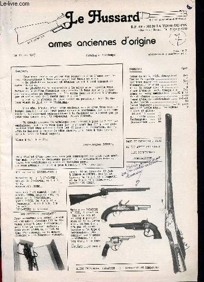 Le Hussard - 10 Mai 1983 - Catalogue - Armes anciennes d'origine