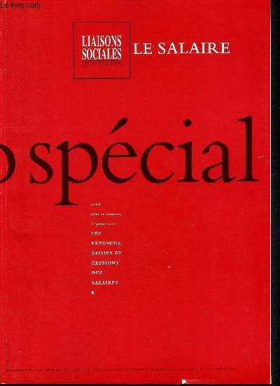 Liaisons sociales - Mai 1997 Cahier supplment au N 12413 - Le salaire - Les retenues, saisies et cessions des salaires - Fixation du salaire : SMIC, interdiction des discriminations et d'indexatin sur le sprix, accords et conventions collectives