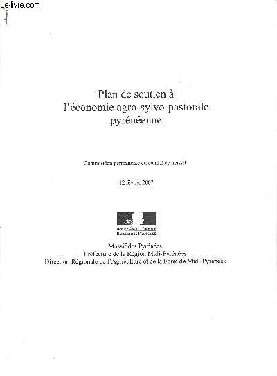 Plan de soutien  l'conomie agro-sylvo-pastorale pyrnenne - Comission permanente du comit de massif - 12 fvrier 2007