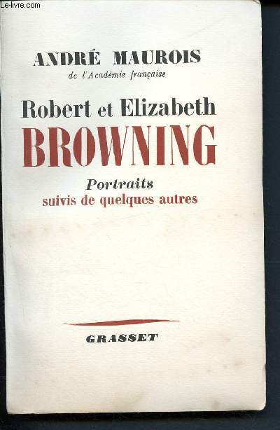 Robert et Elizabeth Browning - Portraits suivis de quelques autres - 3-55