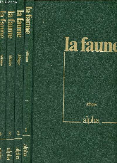 Vie et moeurs des animaux sauvages - Les prdateurs - Elephants et rhinocros- le jeu de la vie et de la mort - Gazelles, buffles et phacochres- La faune - Coffret de 4 volumes : Tome 1 - 2 - 3 - 4