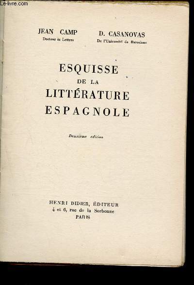 Esquisse de la littrature espagnole