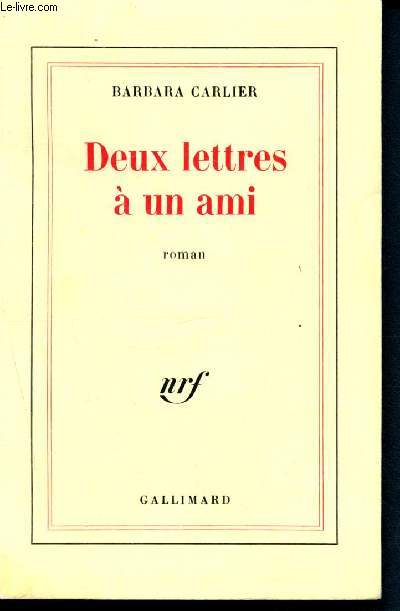 Deux lettres  un ami