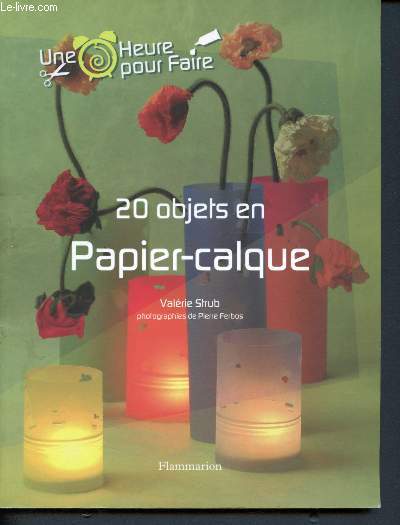 20 objets en papier calque - Collection Une heure pour faire