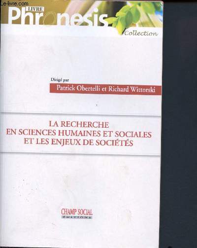La recherche humaines et sociales et les enjeux de socits - Collection Formation des adultes et professionnalisation