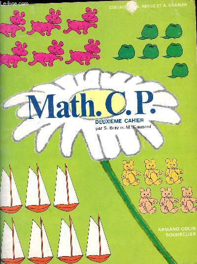 Math - CP- deuxième cahier - collection a. revuz et a. granier - specimen hors commerce