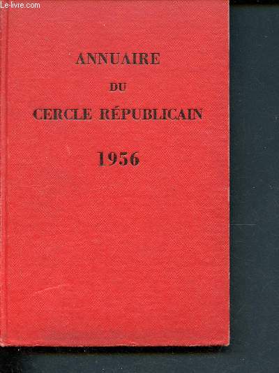 Annuaire du cercle rpublicain 1956 et socit des tudes conomiques fonds en 1907
