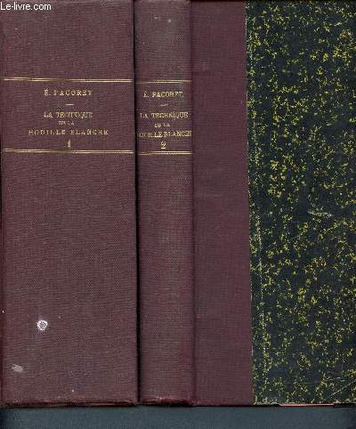 Usines hydrolectriques, transport de l'nergie lectrique, lectromtallurgie - lectrochimie Tome I et tome II : 2 volumes - Cration et amnagement des chutes d'eau et des usines hydroelectriques - Descriptions et tudes d'usines hydroelectriques