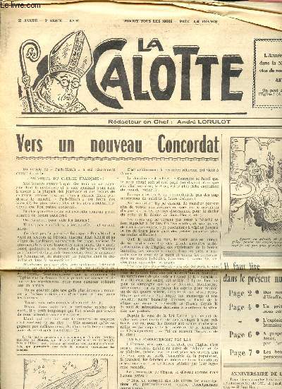 La calotte N91 Mars 1963 -32me anne - 5me srie - Contre toutes les tyrannies - Le journal de la prvention humaine - Vers un nouveau concordat - des nouvelles du cur d'Uruffe - les bienfaits de leur bon dieu - la guerre qui vient -Jules Rainavo