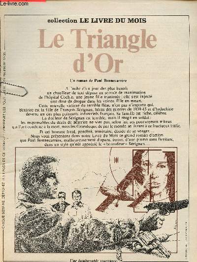 Le triangle d'or - Collection Le livre du mois - roman  dtacher