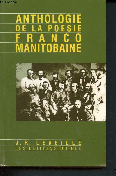 Anthologie de la poesie Franco-Manitobaine