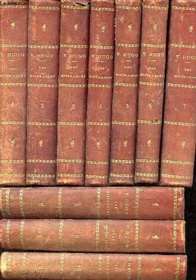 Les misrables - 10 volumes - tome 1- 2- 3- 4- 5- 6- 7- 8- 9- 10