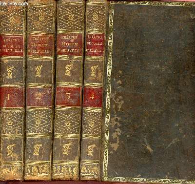 Thtre et posies fugitives de - 4 volumes : tome 1 -2 -3 -4