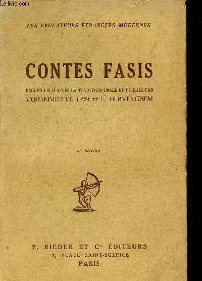 Conte Fasis recueillis d'aprs la tradition orale - Les prosateurs trangers modernes