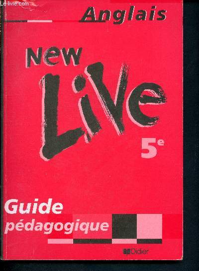 Anglais - New live -guide pdagogique 5me