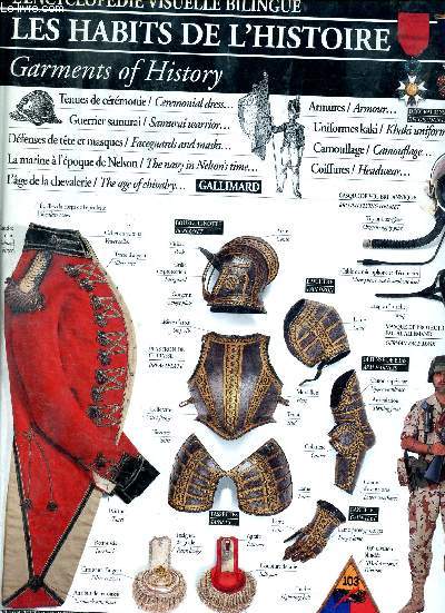 Les habits de l'Histoire - garments of history - l'encyclopdie visuelle bilingue - tenue de crmonie ceremonial dress - guerrier samurai samurai warrior...- N7